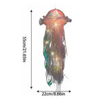 Vibe Geeks Hanging Jellyfish LED Decorative Lamp DIY Party Backdrop Decor