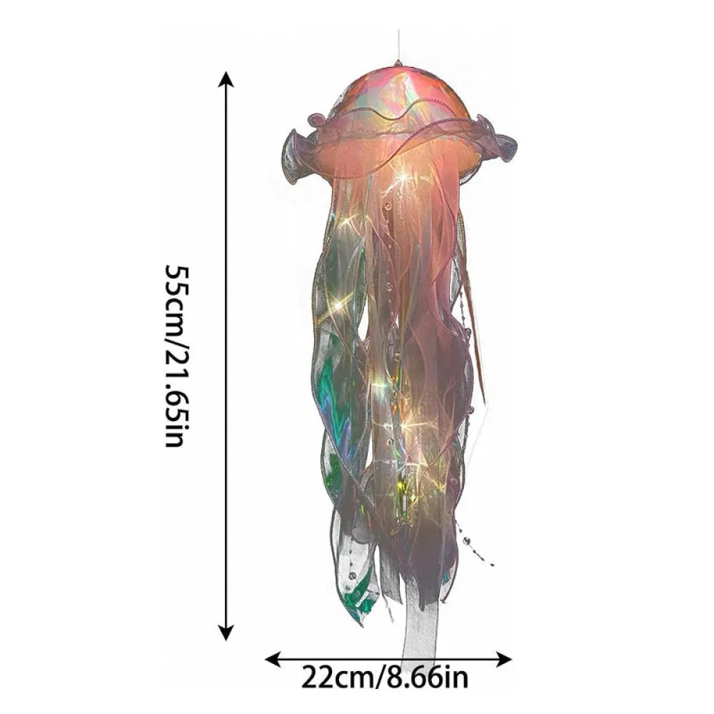Vibe Geeks Hanging Jellyfish LED Decorative Lamp DIY Party Backdrop Decor