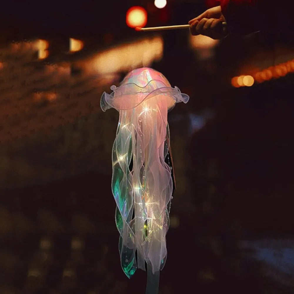 Vibe Geeks Hanging Jellyfish LED Decorative Lamp DIY Party Backdrop Decor