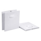 Amazon Basics Collapsible Fabric Storage Cubes Organizer with Handles, Sturdy, Gray, 10.5-x-10.5-x-11-inch, Pack of 6