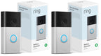 Ring Battery Doorbell | Home or business security with Head-to-Toe Video, Live View with Two-Way Talk, and Motion Detection & Alerts (newest model), Satin Nickel