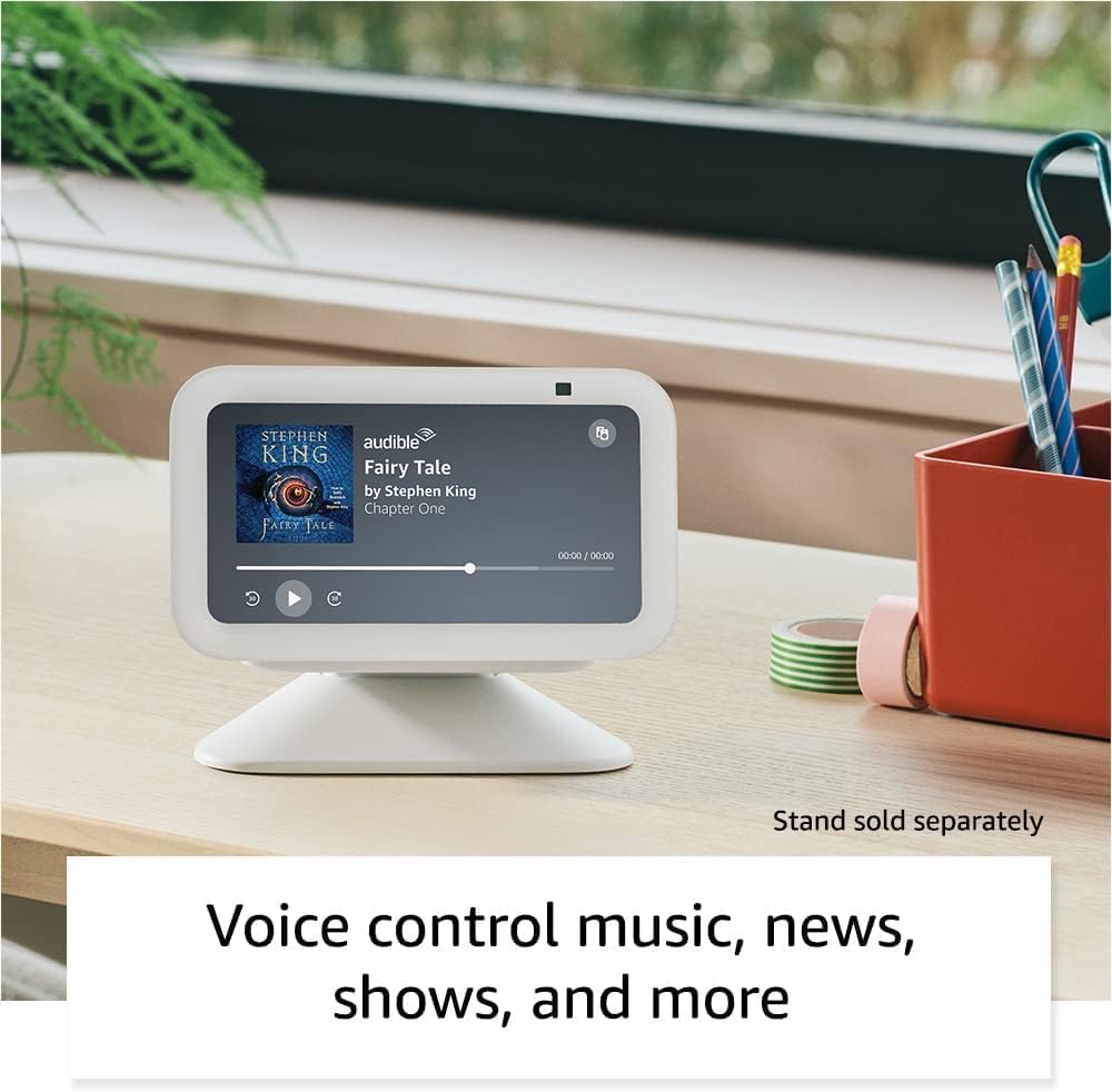 Amazon Echo Show 5, Smart display with 2x the bass and clearer sound, Charcoal