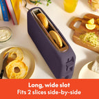 bella 4 Slice Slim Toaster, Fits-anywhere™ Kitchenware, 6 Setting Shade Control with Reheat & Cancel Buttons, Fits Sourdough, 10” Long Slot, Anti Jam & Auto Shutoff, 900 Watt, Oatmilk