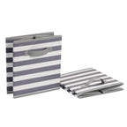 Amazon Basics Collapsible Fabric Storage Cubes Organizer with Handles, Sturdy, Gray, 10.5-x-10.5-x-11-inch, Pack of 6