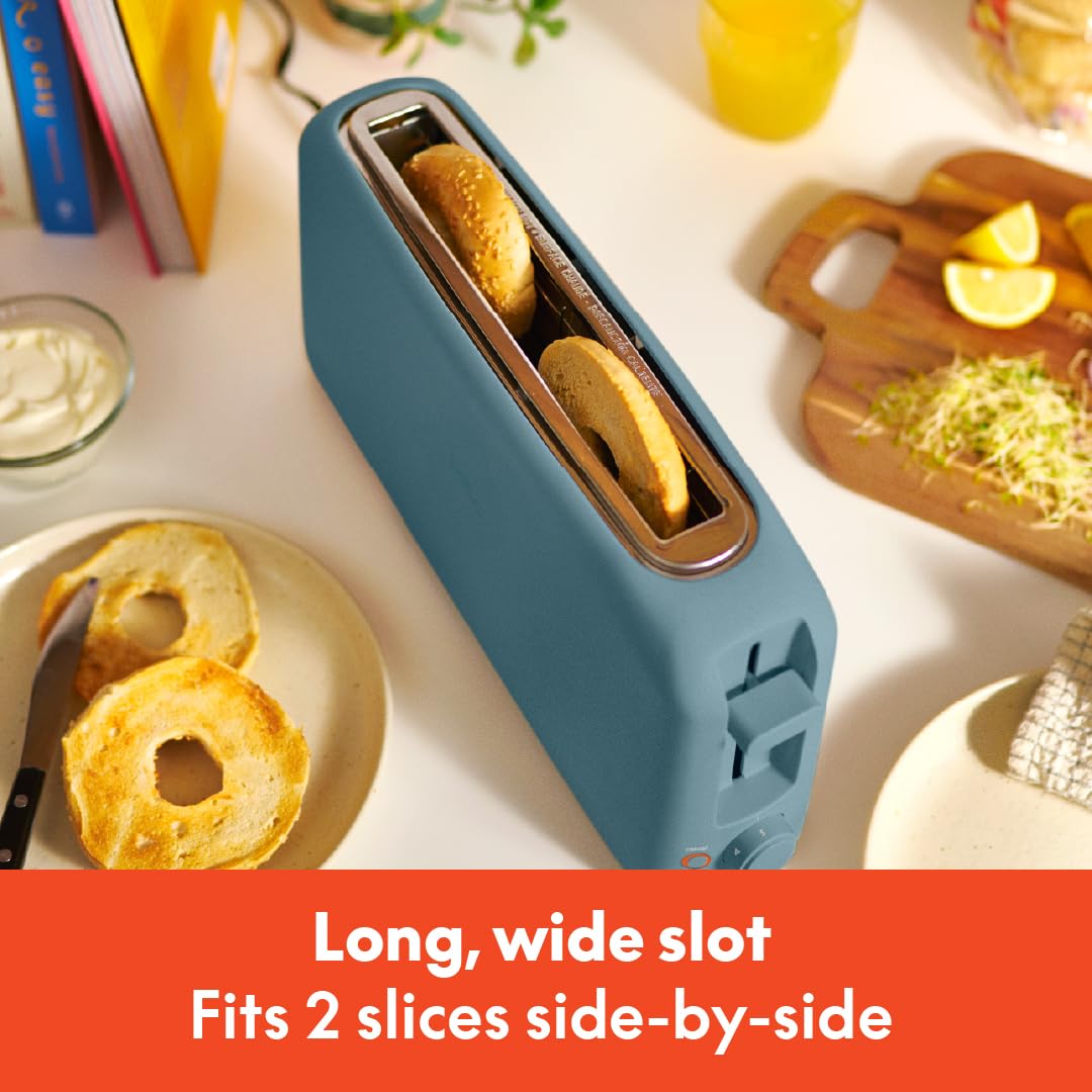 bella 4 Slice Slim Toaster, Fits-anywhere™ Kitchenware, 6 Setting Shade Control with Reheat & Cancel Buttons, Fits Sourdough, 10” Long Slot, Anti Jam & Auto Shutoff, 900 Watt, Oatmilk