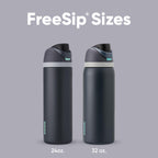 Owala FreeSip Insulated Stainless Steel Water Bottle with Straw, BPA-Free Sports Water Bottle, Great for Travel, 24 Oz, Denim