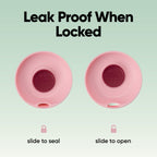 Owala SmoothSip Slider Insulated Stainless Steel Coffee Tumbler, Reusable Iced Coffee Cup, Hot Coffee Travel Mug, BPA Free 12 oz, Tan/White (Vanilla Bean)