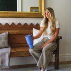 HydroJug Traveler - 32 oz Water Bottle with Handle & Flip Straw - Fits in Cup Holder, Leak Resistant Tumbler-Reusable Insulated Stainless Steel & Rubber Base - Gifts for Women & Men, Pink Sand