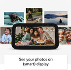 Amazon Echo Show 5, Smart display with 2x the bass and clearer sound, Charcoal
