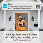 Ring Battery Doorbell | Home or business security with Head-to-Toe Video, Live View with Two-Way Talk, and Motion Detection & Alerts (newest model), Satin Nickel