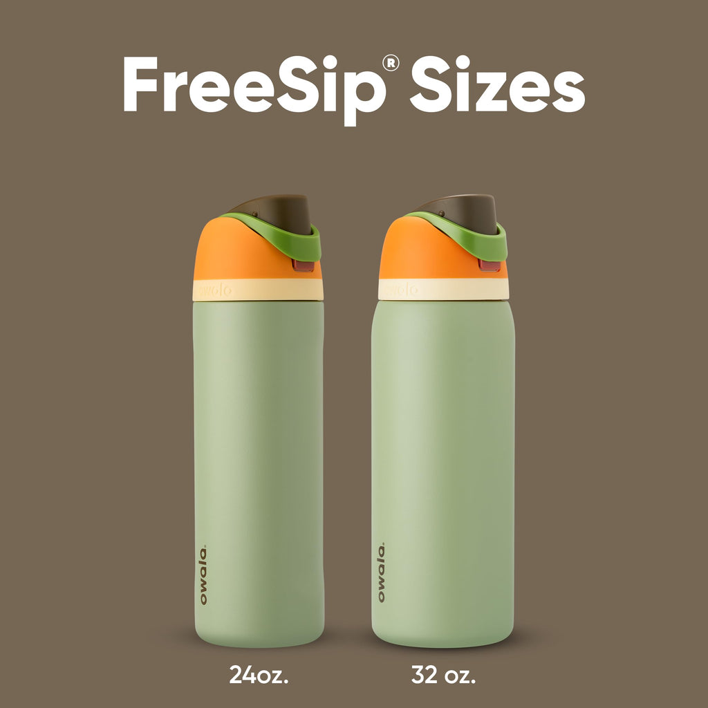 Owala FreeSip Insulated Stainless Steel Water Bottle with Straw, BPA-Free Sports Water Bottle, Great for Travel, 24 Oz, Denim
