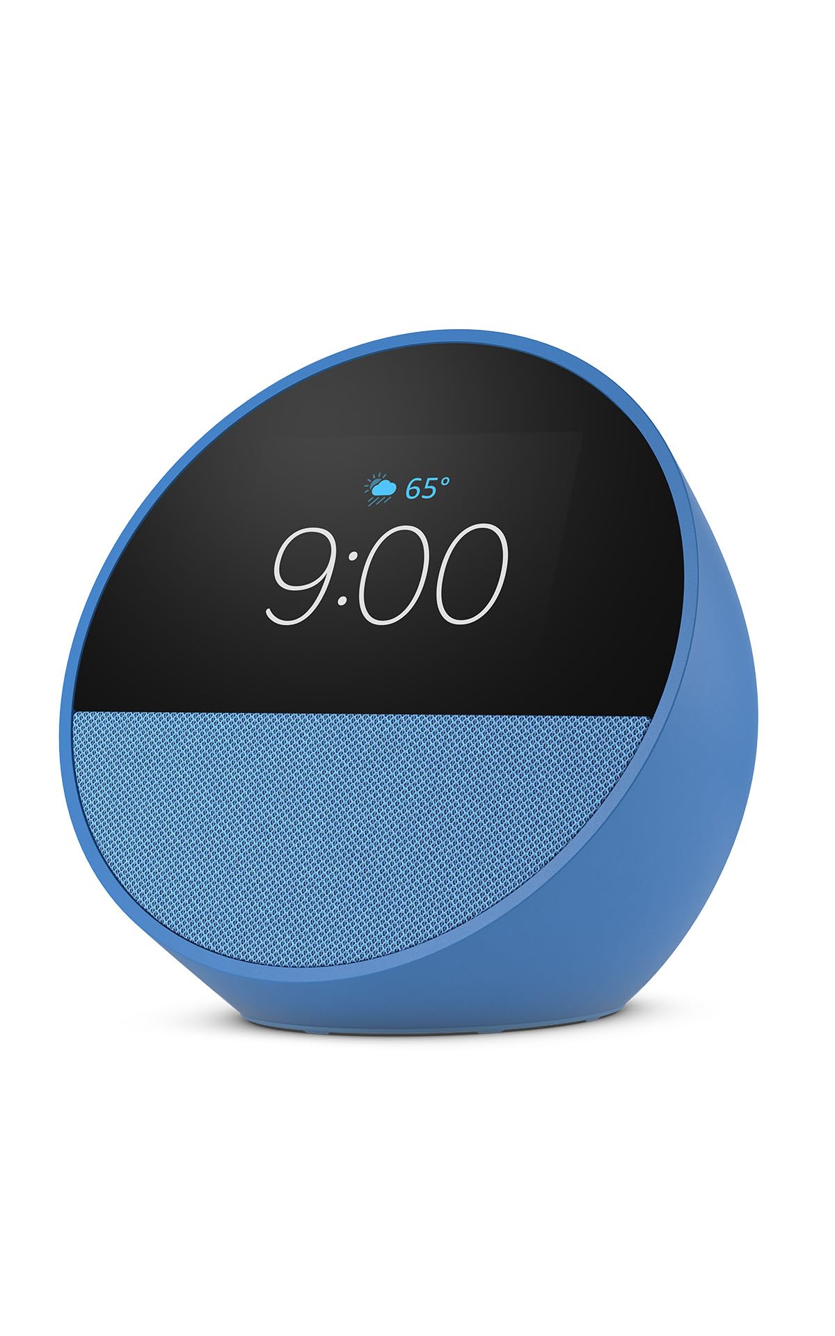 Amazon Echo Spot, Great for nightstands, offices and kitchens, Smart alarm clock with Alexa, Black