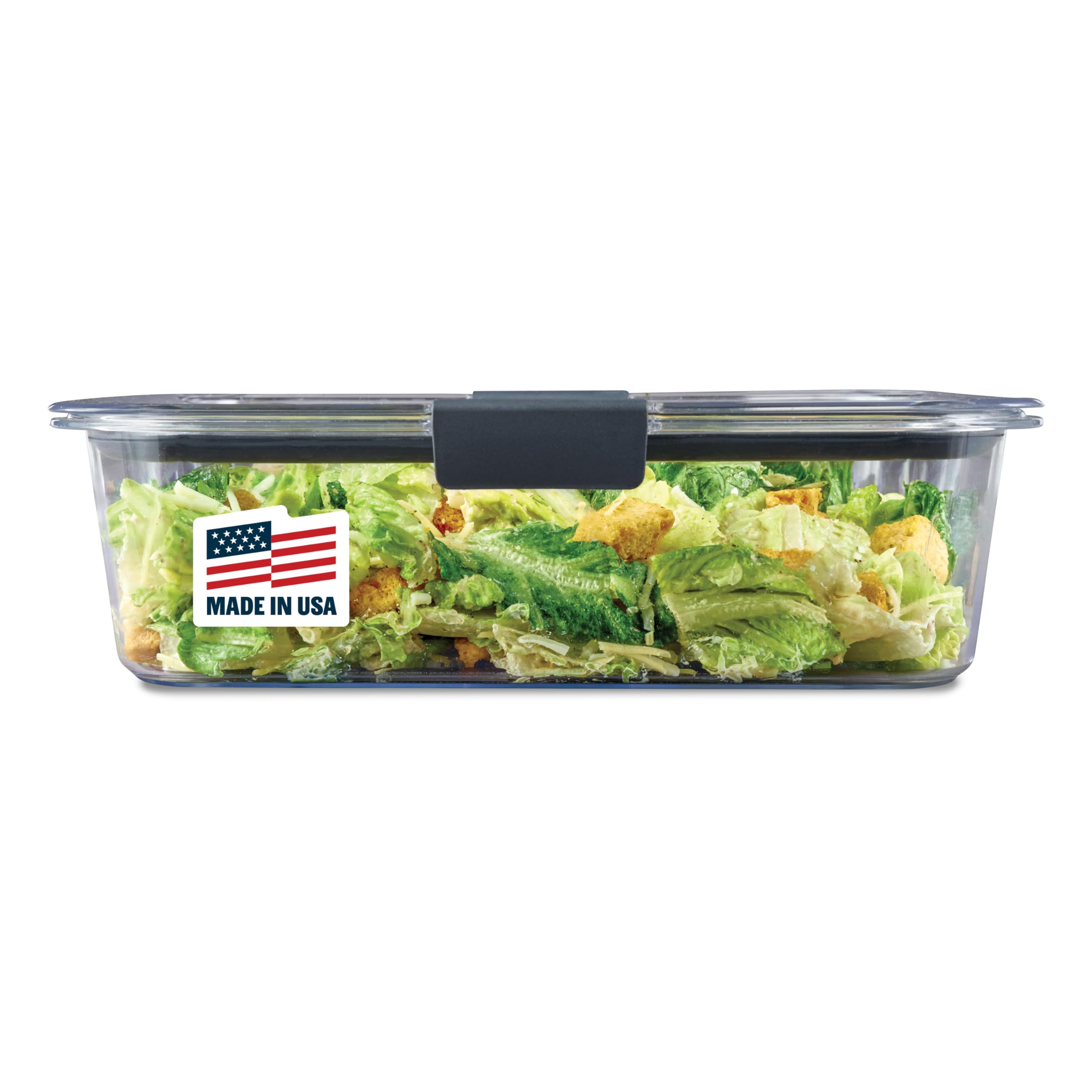 Rubbermaid Brilliance Food Storage Containers BPA Free Airtight Lids Ideal for Lunch Meal Prep & Leftovers Set of 5 (3.2 Cup)