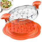 Chicken Shredder Large Chicken Breast Shredder Tool Twist with Brush&Fork, Visible Meat Shredder Machine, Strong Anti-Slip Strip, Ergonomic Handle, BPA Free, Suitable for Pork Beef Chicken