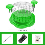 Chicken Shredder Large Chicken Breast Shredder Tool Twist with Brush&Fork, Visible Meat Shredder Machine, Strong Anti-Slip Strip, Ergonomic Handle, BPA Free, Suitable for Pork Beef Chicken