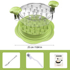 Chicken Shredder Large Chicken Breast Shredder Tool Twist with Brush&Fork, Visible Meat Shredder Machine, Strong Anti-Slip Strip, Ergonomic Handle, BPA Free, Suitable for Pork Beef Chicken