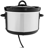 Crock-Pot 7 Quart Oval Manual Slow Cooker, Stainless Steel (SCV700-S-BR), Versatile Cookware for Large Families or Entertaining