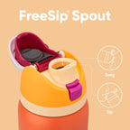 Owala FreeSip Insulated Stainless Steel Water Bottle with Straw, BPA-Free Sports Water Bottle, Great for Travel, 24 Oz, Denim