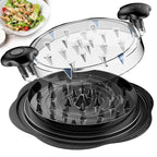 Chicken Shredder Large Chicken Breast Shredder Tool Twist with Brush&Fork, Visible Meat Shredder Machine, Strong Anti-Slip Strip, Ergonomic Handle, BPA Free, Suitable for Pork Beef Chicken