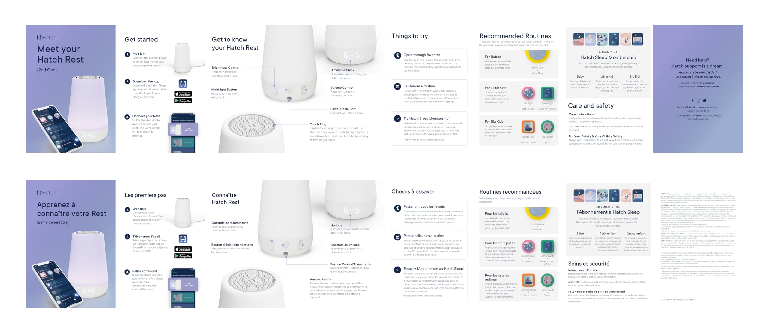 Hatch Rest Baby Sound Machine, Night Light | 2nd Gen | Registry Essential, Sleep Trainer, Routine Builder, Time-to-Rise Alarm Clock, White Noise Soother, Nursery Stories, Toddler Kids Bedroom (Wi-Fi)