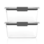 Rubbermaid Brilliance Food Storage Containers BPA Free Airtight Lids Ideal for Lunch Meal Prep & Leftovers Set of 5 (3.2 Cup)