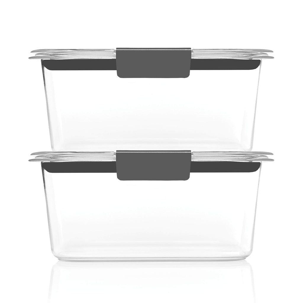 Rubbermaid Brilliance Food Storage Containers BPA Free Airtight Lids Ideal for Lunch Meal Prep & Leftovers Set of 5 (3.2 Cup)