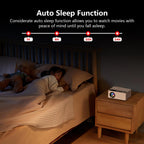 TMY 1080P Full HD Portable Mini Projector, Upgraded Bluetooth Movie Projector with Screen, Compatible with TV Stick Smartphone/HDMI/USB, Indoor & Outdoor Use