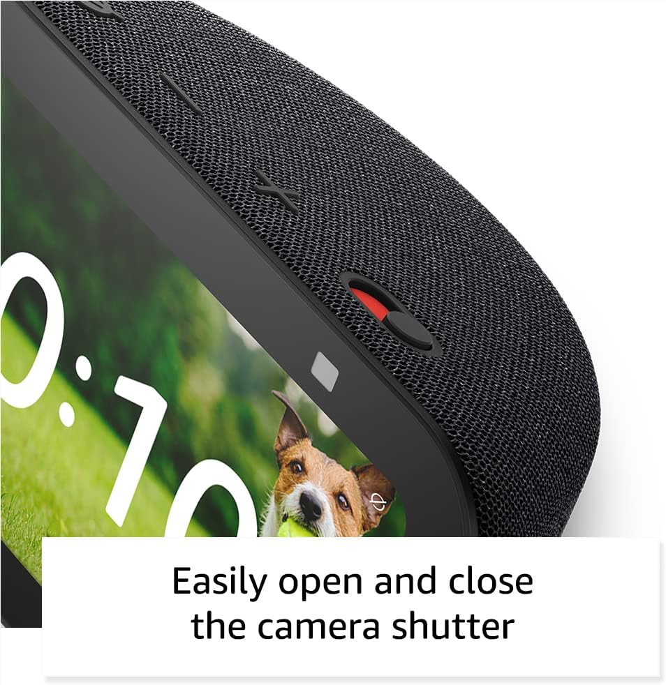 Amazon Echo Show 5, Smart display with 2x the bass and clearer sound, Charcoal