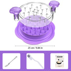 Chicken Shredder Large Chicken Breast Shredder Tool Twist with Brush&Fork, Visible Meat Shredder Machine, Strong Anti-Slip Strip, Ergonomic Handle, BPA Free, Suitable for Pork Beef Chicken