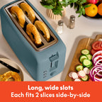 bella 4 Slice Slim Toaster, Fits-anywhere™ Kitchenware, 6 Setting Shade Control with Reheat & Cancel Buttons, Fits Sourdough, 10” Long Slot, Anti Jam & Auto Shutoff, 900 Watt, Oatmilk