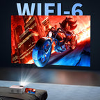 TMY 1080P Full HD Portable Mini Projector, Upgraded Bluetooth Movie Projector with Screen, Compatible with TV Stick Smartphone/HDMI/USB, Indoor & Outdoor Use