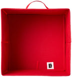 Amazon Basics Collapsible Fabric Storage Cubes Organizer with Handles, Sturdy, Gray, 10.5-x-10.5-x-11-inch, Pack of 6