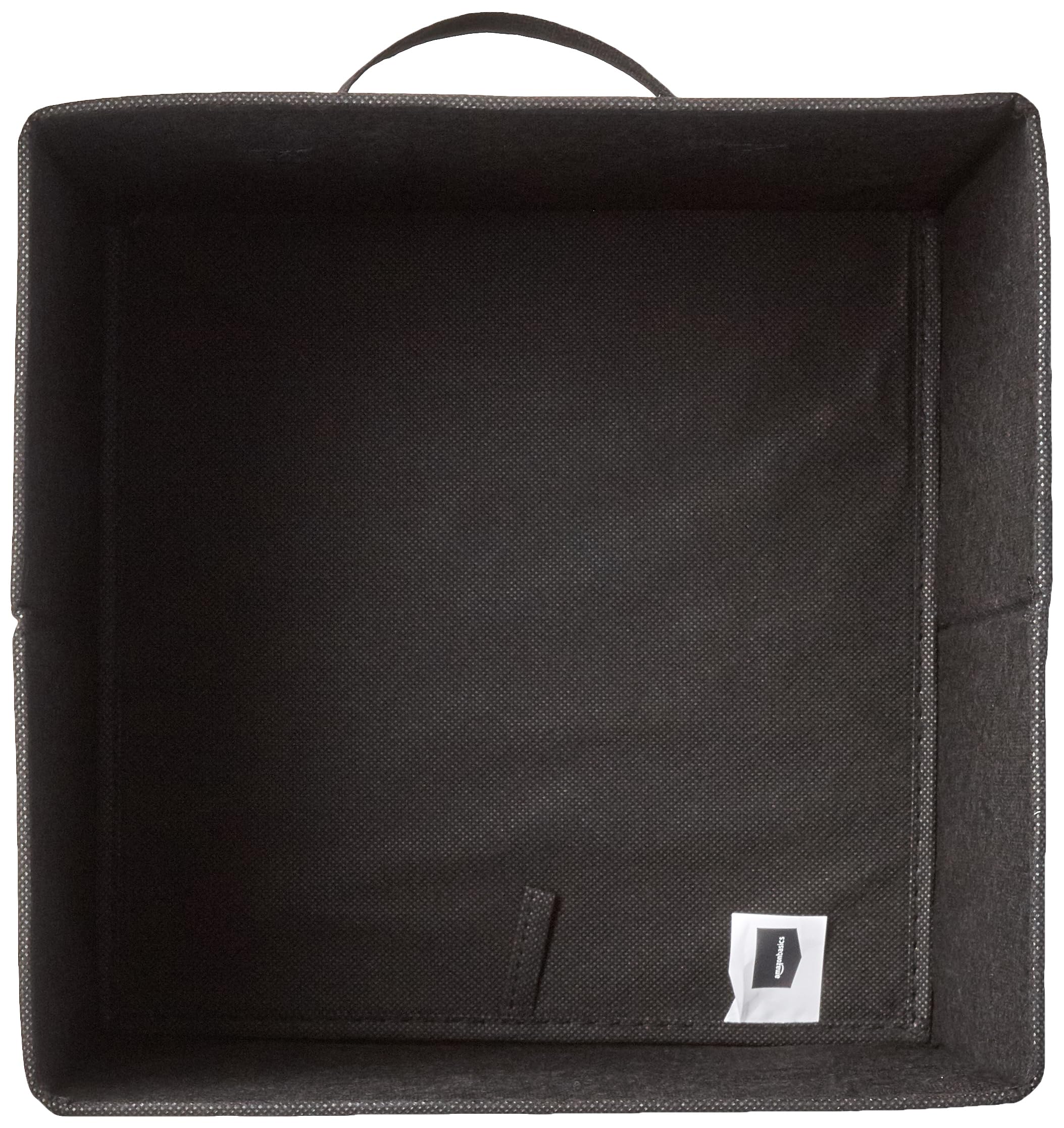 Amazon Basics Collapsible Fabric Storage Cubes Organizer with Handles, Sturdy, Gray, 10.5-x-10.5-x-11-inch, Pack of 6