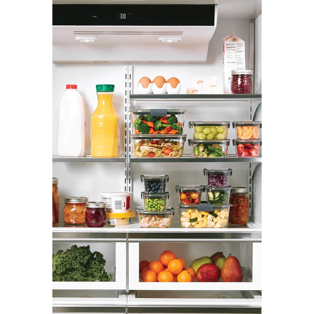 Rubbermaid Brilliance Food Storage Containers BPA Free Airtight Lids Ideal for Lunch Meal Prep & Leftovers Set of 5 (3.2 Cup)