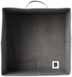 Amazon Basics Collapsible Fabric Storage Cubes Organizer with Handles, Sturdy, Gray, 10.5-x-10.5-x-11-inch, Pack of 6