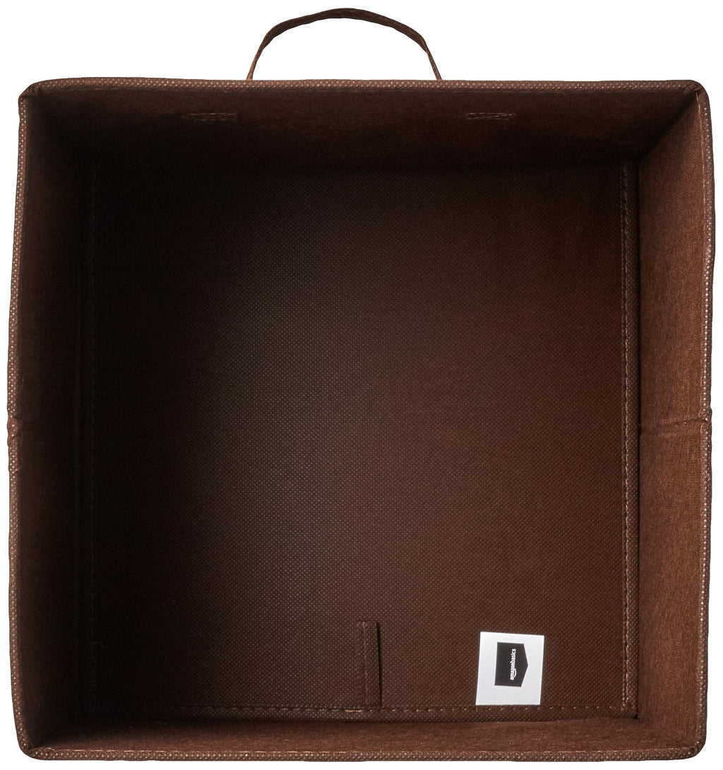 Amazon Basics Collapsible Fabric Storage Cubes Organizer with Handles, Sturdy, Gray, 10.5-x-10.5-x-11-inch, Pack of 6