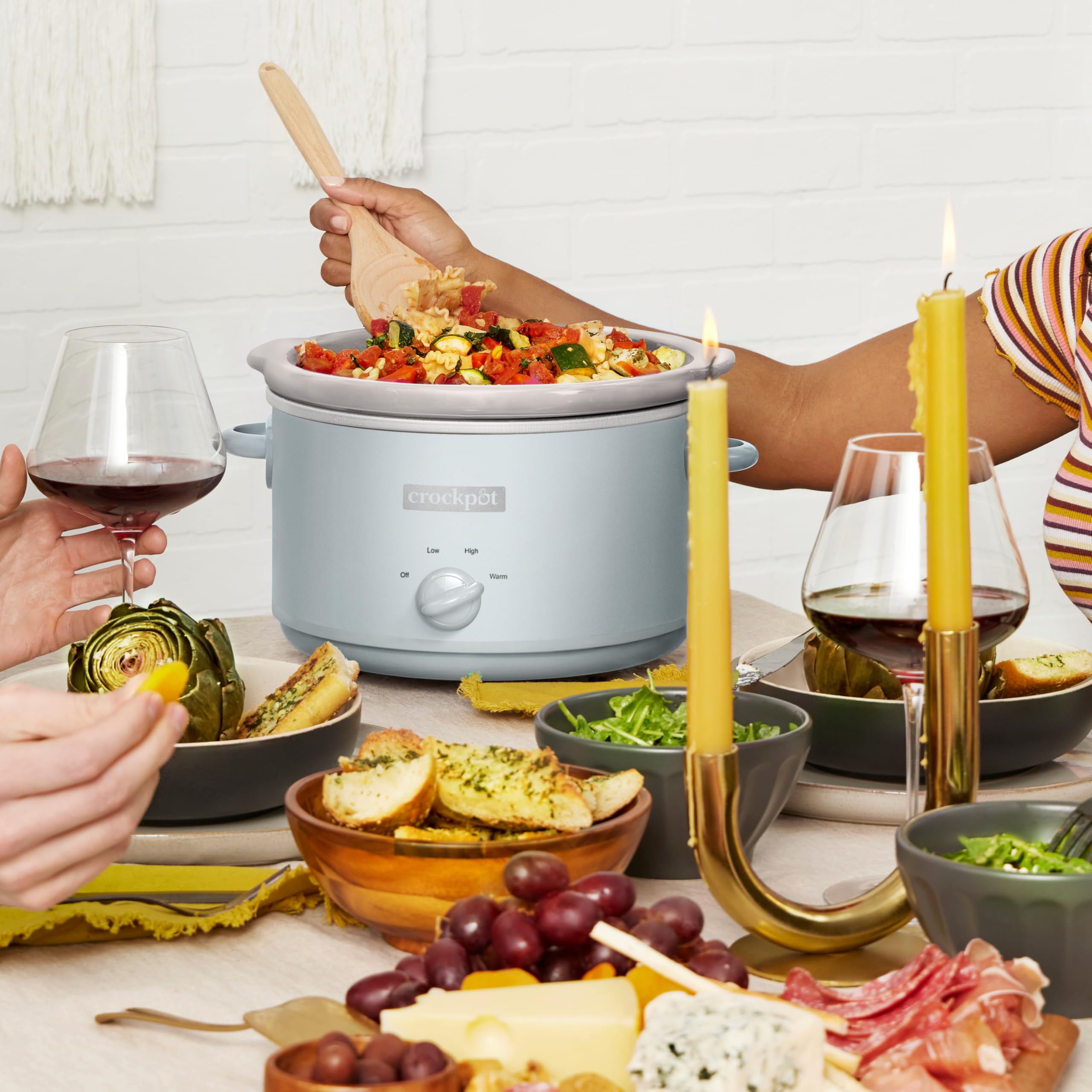 Crock-Pot 7 Quart Oval Manual Slow Cooker, Stainless Steel (SCV700-S-BR), Versatile Cookware for Large Families or Entertaining