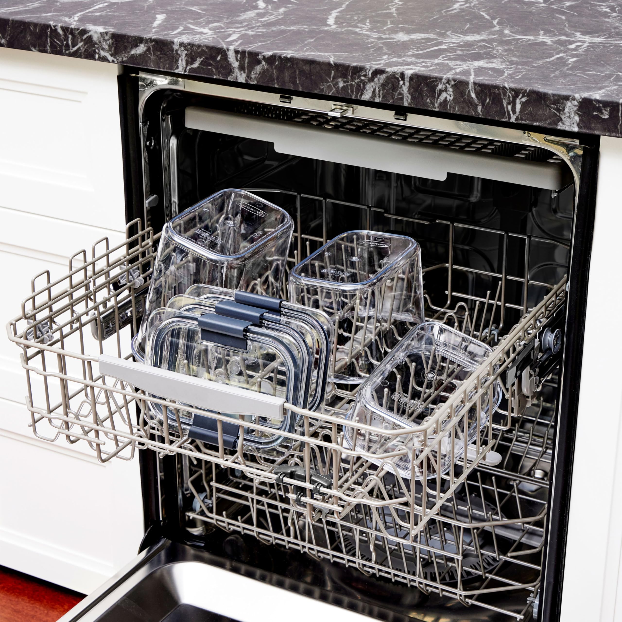 Rubbermaid Brilliance Food Storage Containers BPA Free Airtight Lids Ideal for Lunch Meal Prep & Leftovers Set of 5 (3.2 Cup)