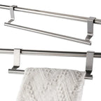 Towel Rack Over Door Towel Bar Hanging Holder Kitchen Towel Rack Stainless Steel Bathroom Kitchen Cabinet non-drilling rack