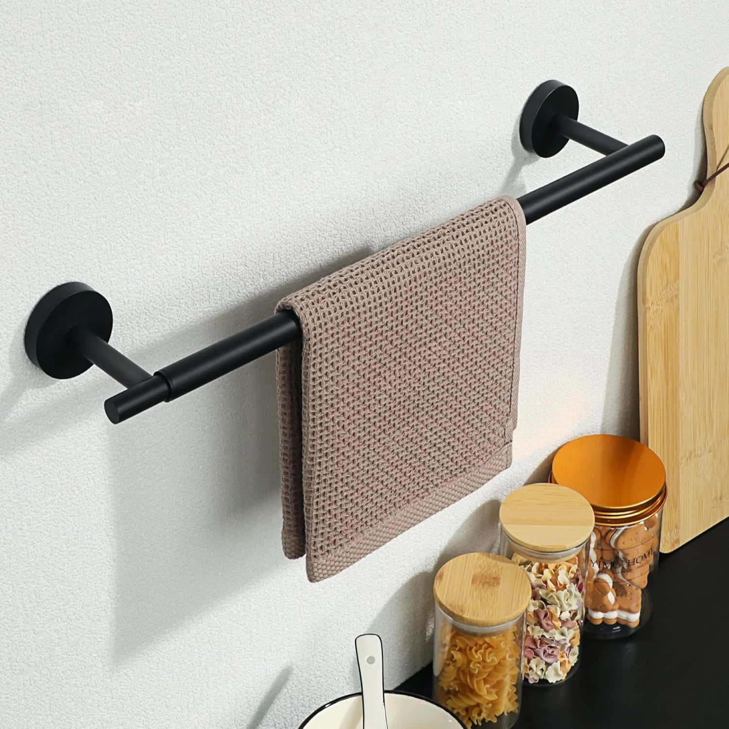 Towel Bar Adjustable 40cm to 60cm Bathroom Towel Rack SUS304 Stainless Steel Towel Rack Wall Mounted Towel Holder