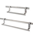 Towel Rack Over Door Towel Bar Hanging Holder Kitchen Towel Rack Stainless Steel Bathroom Kitchen Cabinet non-drilling rack