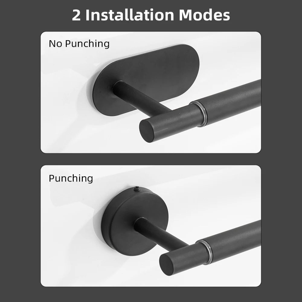 Towel Bar Adjustable 40cm to 60cm Bathroom Towel Rack SUS304 Stainless Steel Towel Rack Wall Mounted Towel Holder
