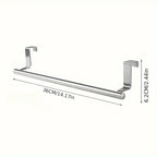 Towel Rack Over Door Towel Bar Hanging Holder Kitchen Towel Rack Stainless Steel Bathroom Kitchen Cabinet non-drilling rack